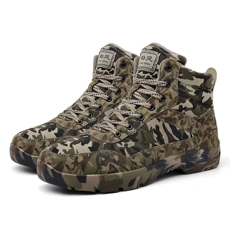 Warm Hiking Boots Winter Outdoor Camouflage Desert Military Non-slip 2021 Comfortable Wear-resistant Boot Trekking Tactical Shoe