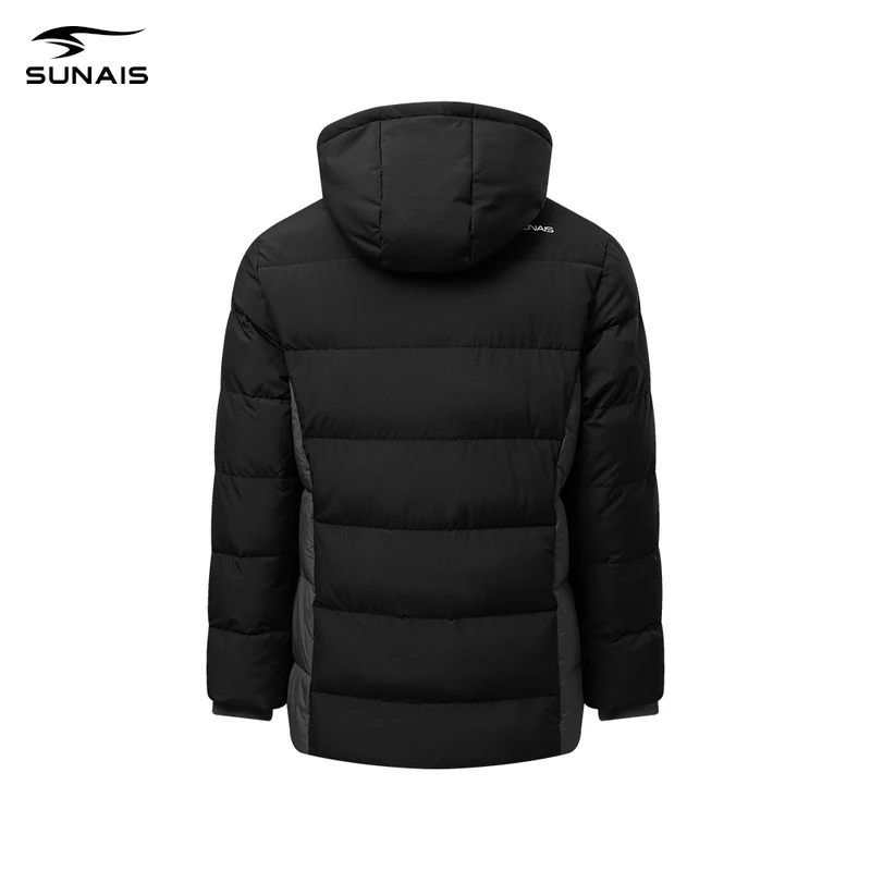 SUNAIS Winter Men's Cotton Jacket Hooded Short Warm Coat Training Sports Team Uniform Women Padded Outwear 730736
