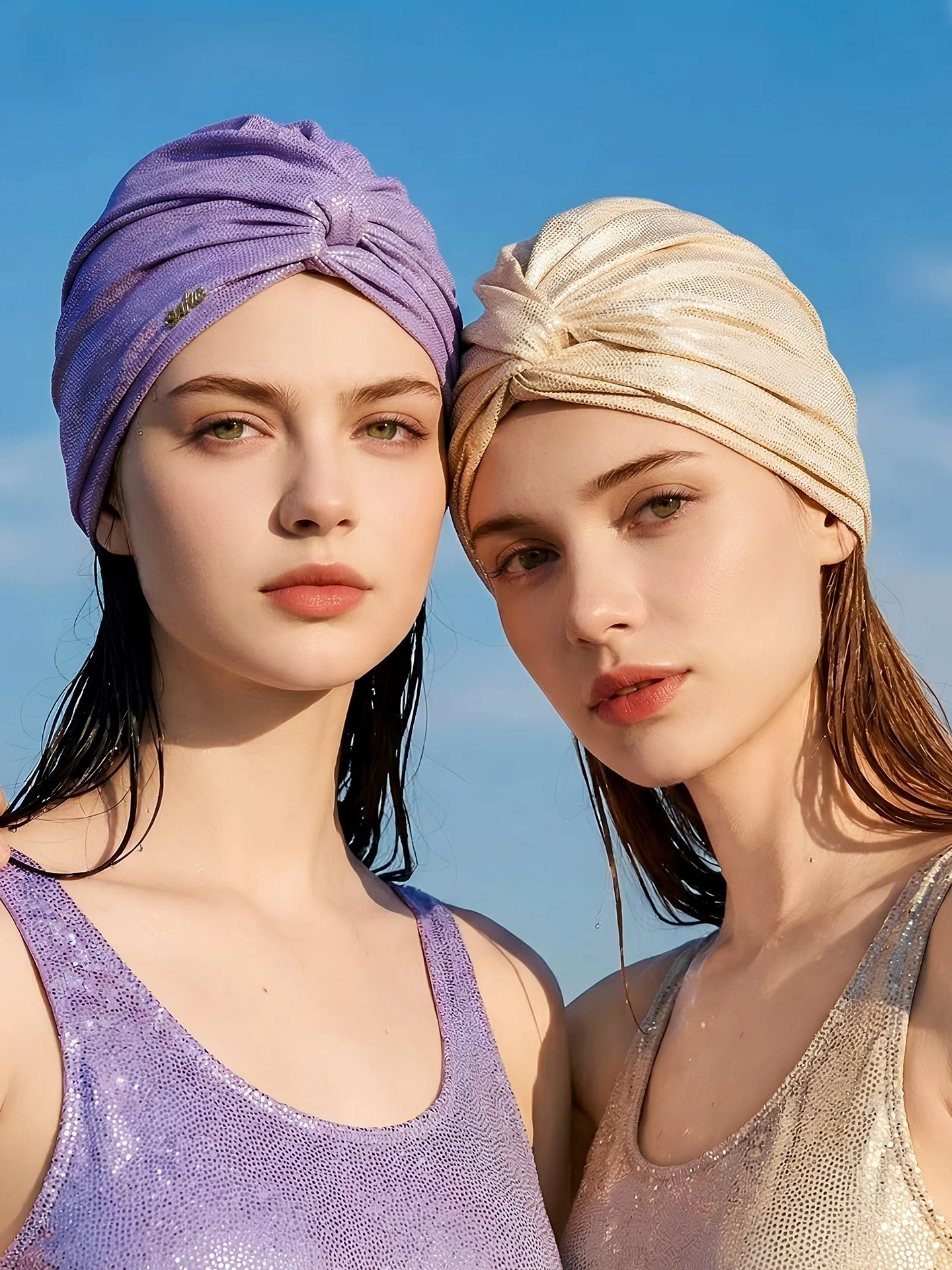zoke-knitted-swimming-cap-women's-fashionable-no-tie-hair-protection-ear-protection-long-hair-comfortable-fit-pool-accessory