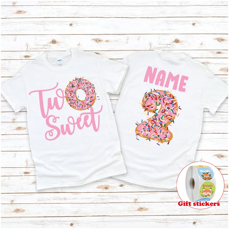 Donut Birthday Shirt 2nd Birthday Shirt Two Sweet Donut Birthday TShirt Second Birthday Shirt Donut Birthday Kids Birthday Shirt