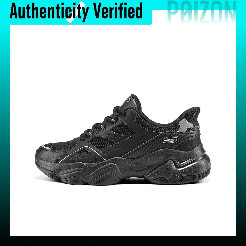 Skechers Slip Ins Cushioning Abrasion Resistant Cushioning, Wear Resistant Chunky Sneakers Men's Black 118331-BBK