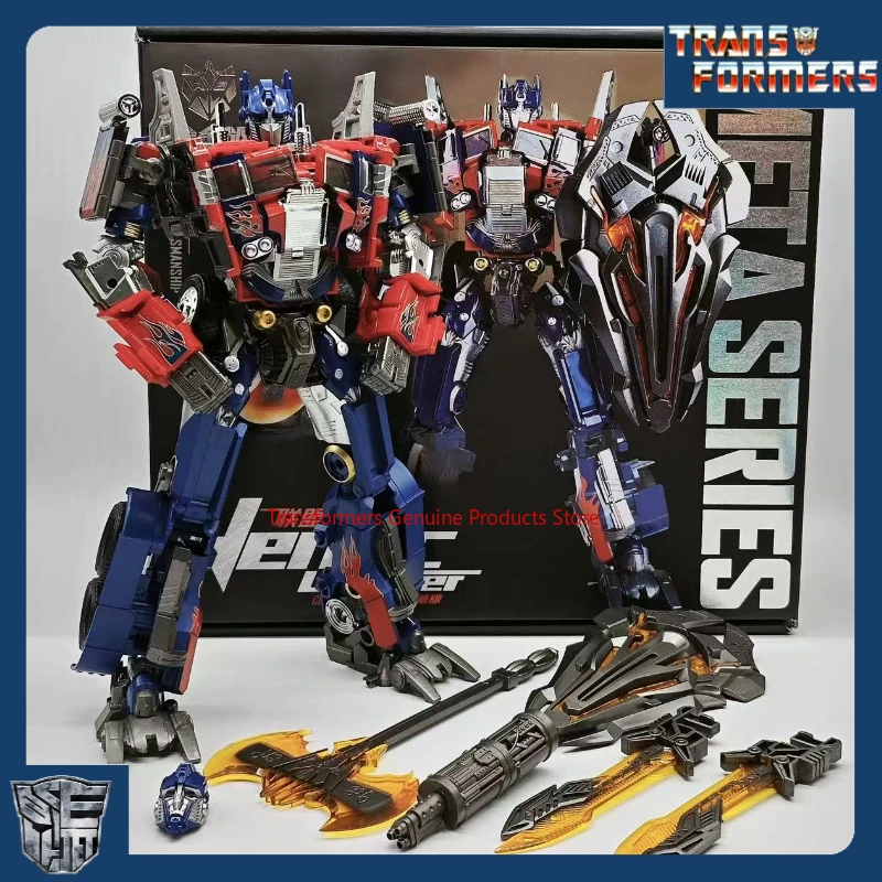 ألعاب رائجة البيع محول Black Apple M-01 Optimus Prime هدية عيد ميلاد شخصيات روبوت شخصيات متحركة نموذج يدوي