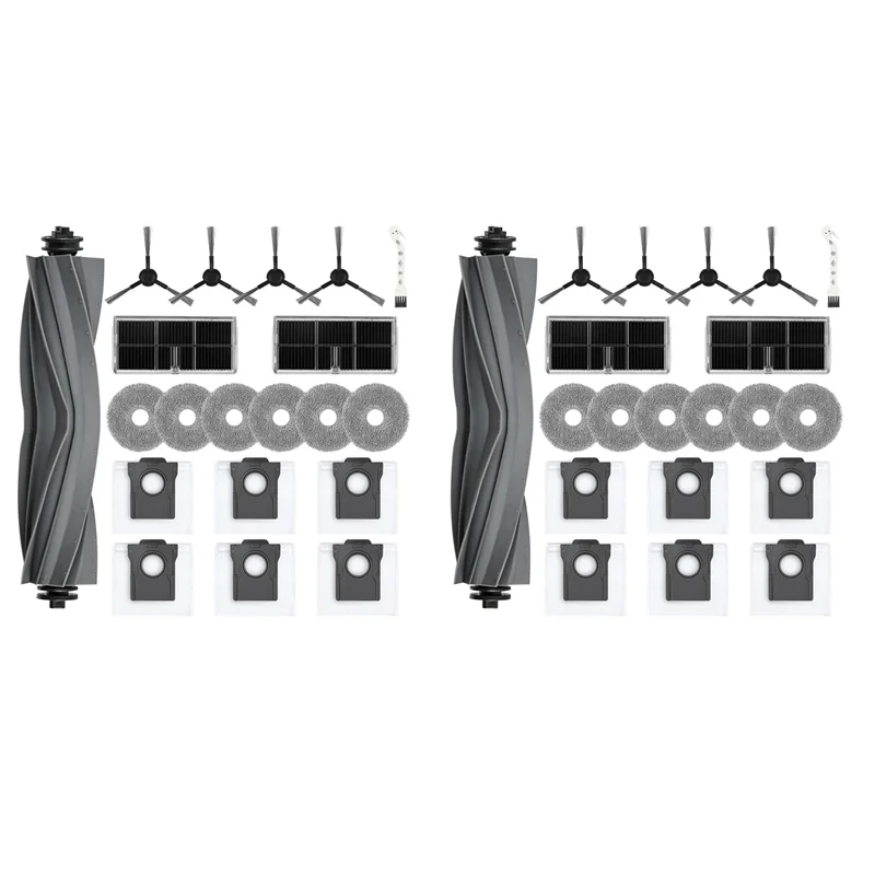 ABUD-2 مجموعة ل Dreame L10s Pro Ultra Heat / X30 Ultra جهاز آلي لتنظيف الأتربة فرشاة جانبية رئيسية فلتر Hepa ممسحة أكياس الغبار القماش