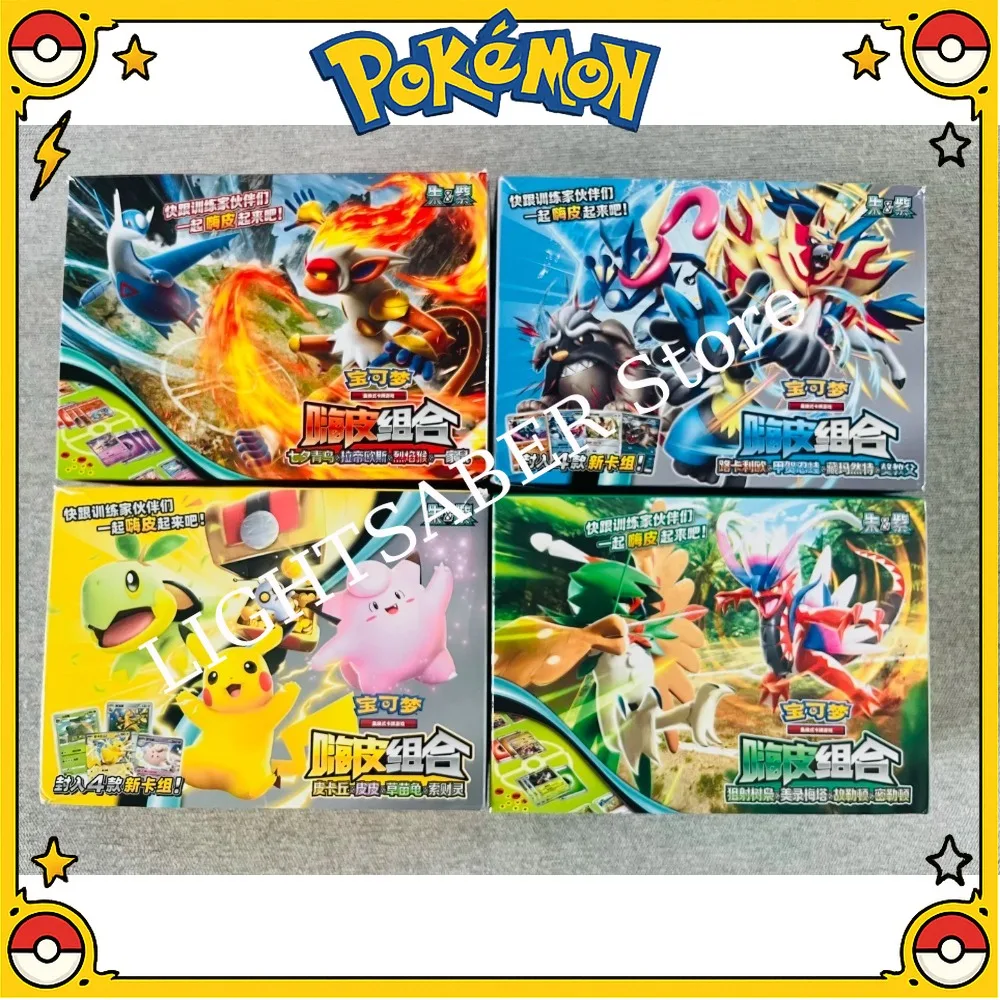 Pokémon Scarlet Violet Originalkarte Dragonite Mewtwo Camerupt Sinistcha Happy Set Vereinfachtes Chinesisch TCG-Karte ATCG Geschenkbox