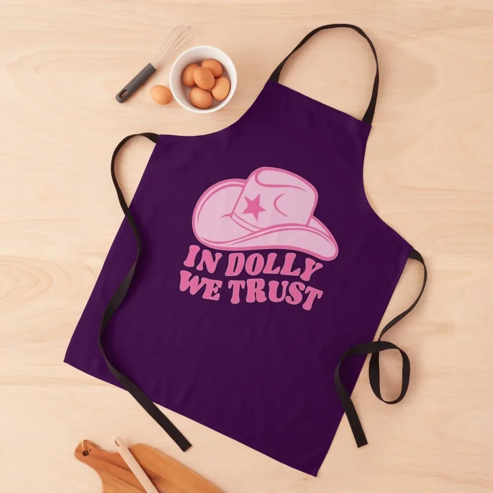 

In Dolly we trust Apron carpenter home women Restaurant Kitchen Equipment Household Items Useful Apron