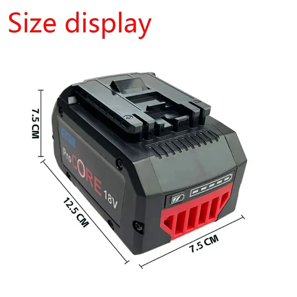 Nový Pro Core pro Bosch 18V 10,0Ah lithium-iontový akumulátor GBA18V80 pro akumulátorové vrtačky Bosch 18V MAX - náhled 4