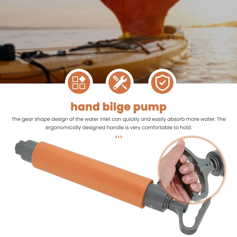 Kayak Bilge Pump Manual Water Pump Hand Pump Boat Hand Pump Bilge Pump For Kayaks Canoes And Boats Kayak Accessories