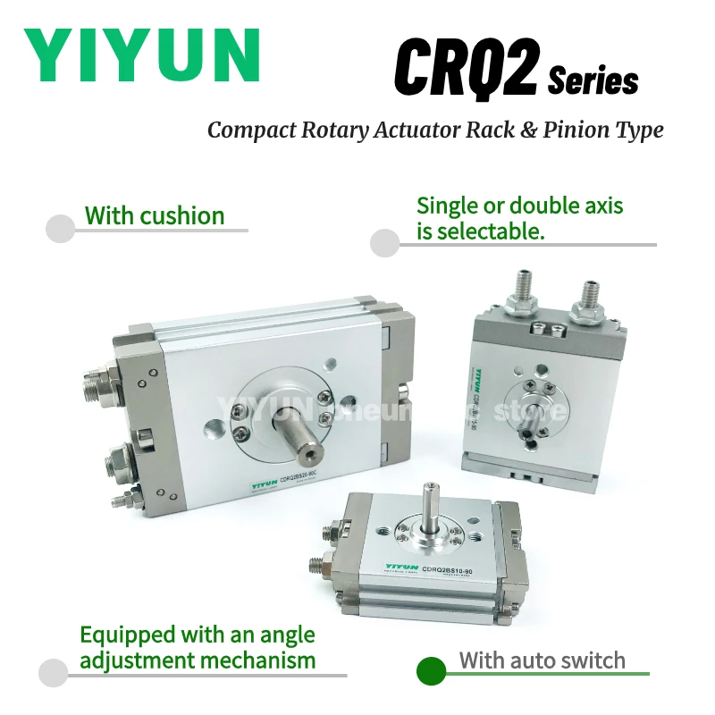 

1 шт. CDRQ2BS CDRQ2BW10 15 20 30 40-90 180 360 90C 180C 360C Поворотный привод редукторного типа, осциллирующий цилиндр серии CRQ2 CDRQ2