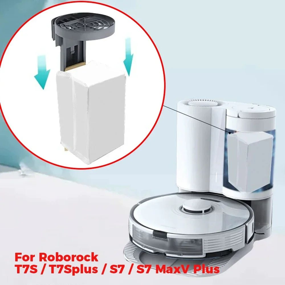 Dust Bag For Roborock US Version S7,S7 MaxV Plus,T7S,T7S Plus,S7 Plus Vacuum Cleaner Dust Bin Dust Box Accessories