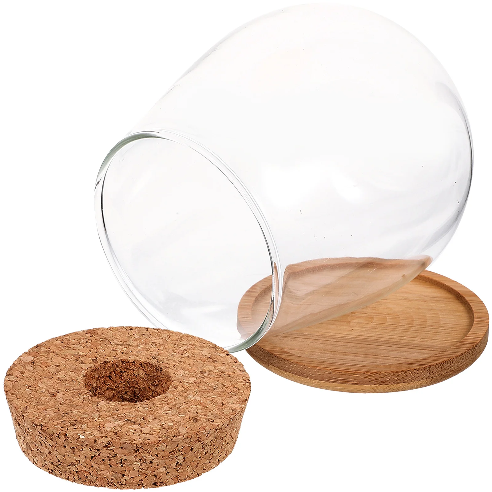 

1 Set Hydroponic Vase Glass Bamboo Landscape Bottle For Home Office Decor Table Adornment Diy Terrarium Plant Container Glass