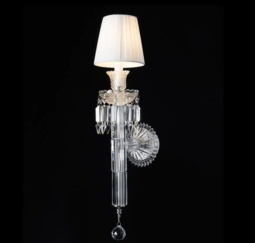 Modern Crystsal  Wall Sconces Home Decorative Bedroom Wall Lamp Crystal Sconce E14 LED K9 Crystal Wall Lamp AC 100% Guaranteed