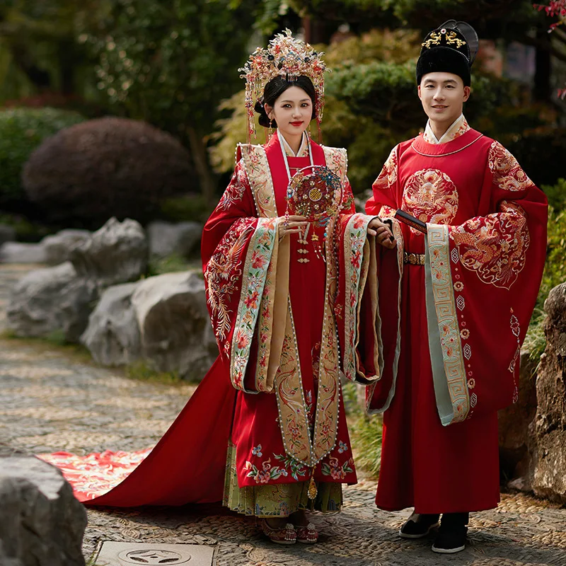 

Ming Han Одежда Свадебная одежда 2024 Новое китайское платье невесты Часовня и халаты Тяжелая промышленность Лето