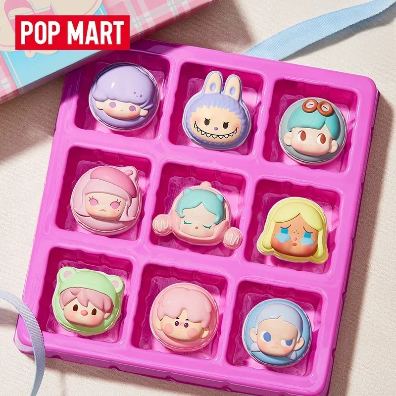 البوب مارت البوب الفول معكرون الحلوى سلسلة صندوق أعمى تخمين حقيبة اللعب الأصلية دمية لطيف أنيمي الشكل الحلي هدية