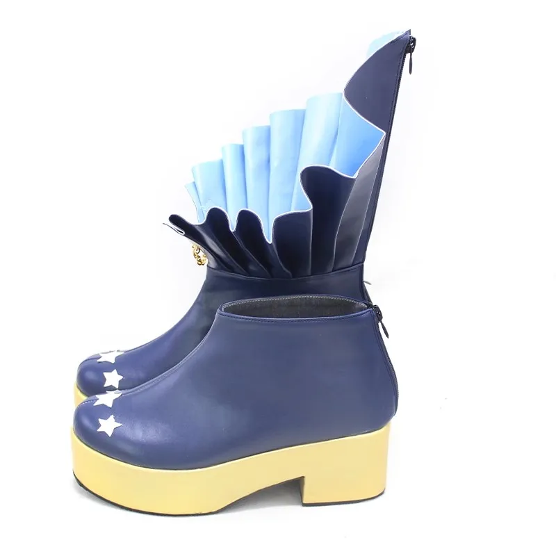 Vtuber hoshi machi suisei cosplay schuhe hololive virtual youtuber suisui lederschuhe virtueller anker