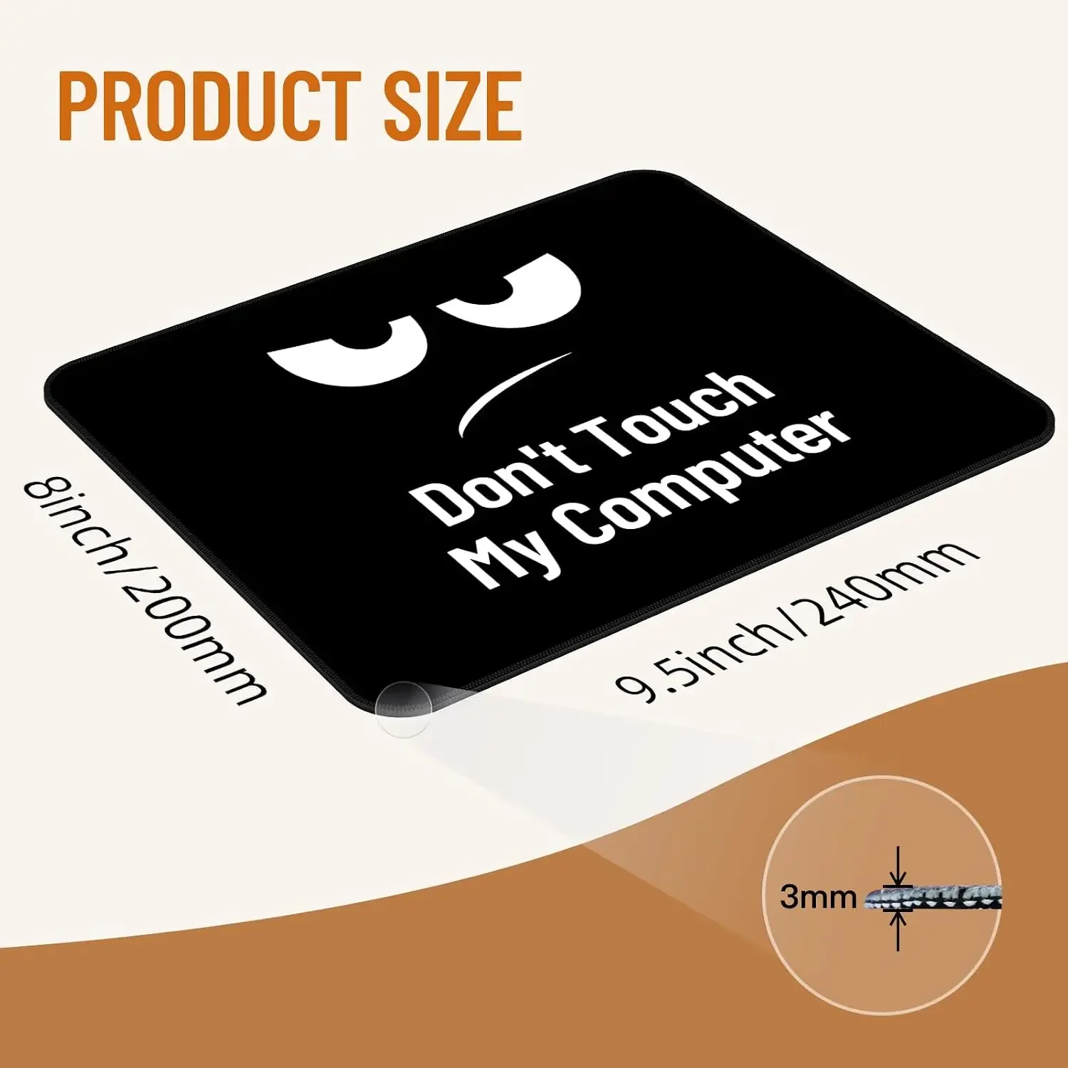 Mouse pad artisan Moderate thickness Small Mouse Pad Cute Kawaii Cool Mousepad Kids Boys Men Touch