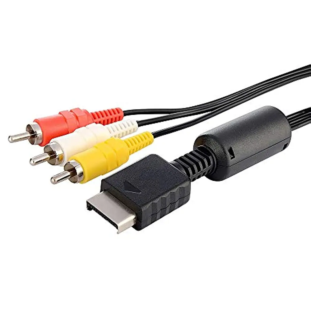 Replacement AV to RCA Composite Cable for PS2 PS3 Sony Playstation 2 3 6FT TV Monitor Connection Cord RGEEK