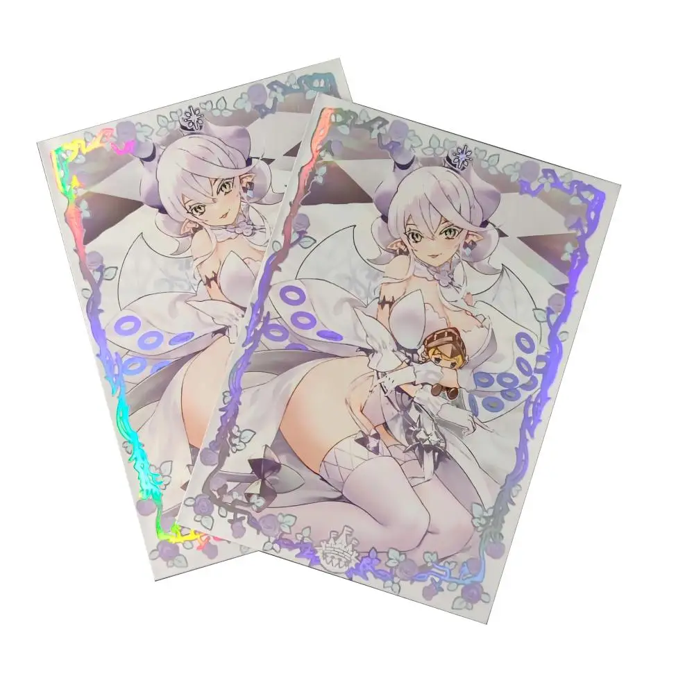 63x90mm 60PCS Laser Anime Carte collezionabili Carte da gioco da tavolo protettore per YU-GI-OH Card Art Anime Stampa Manicotti per carte Protezioni