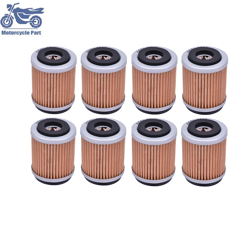 

1/2/4/8pcs Motorcycle Oil Filter for Yamaha SR TW 125 XT 200 225 250 350 TT 225 350 600 AG BW 200 TT-R 225 230 SRX 250