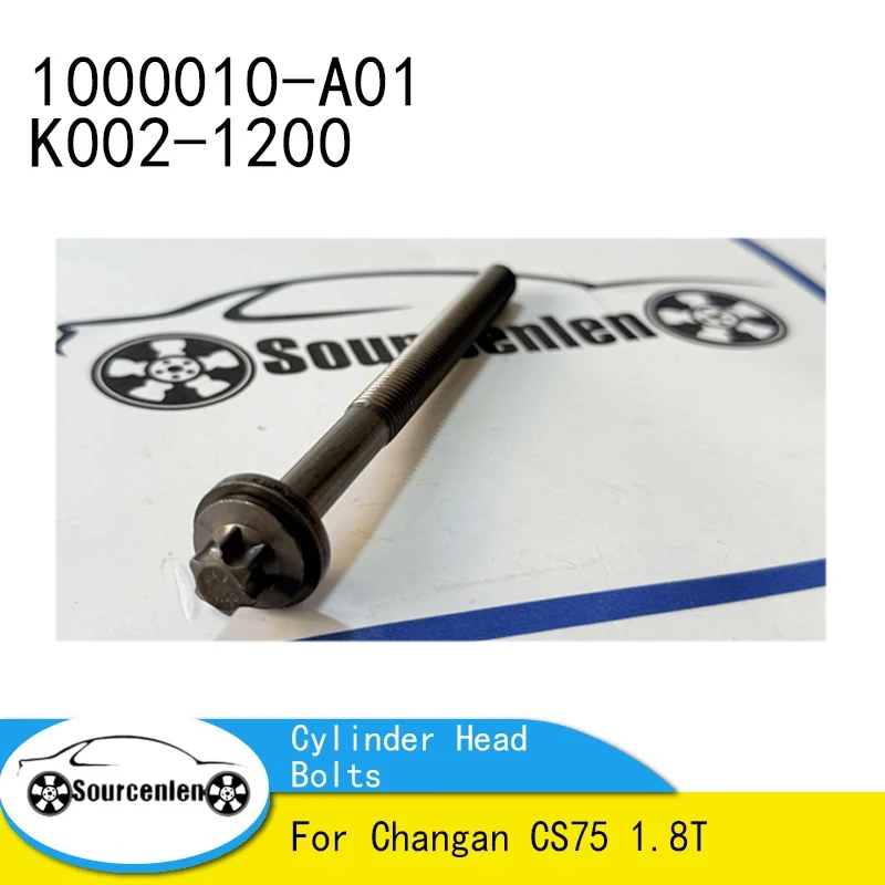 

Brand New Genuine 1Pcs Engine Cylinder Head Bolts 1000010-A01 K002-1200 For Changan CS75 1.8T