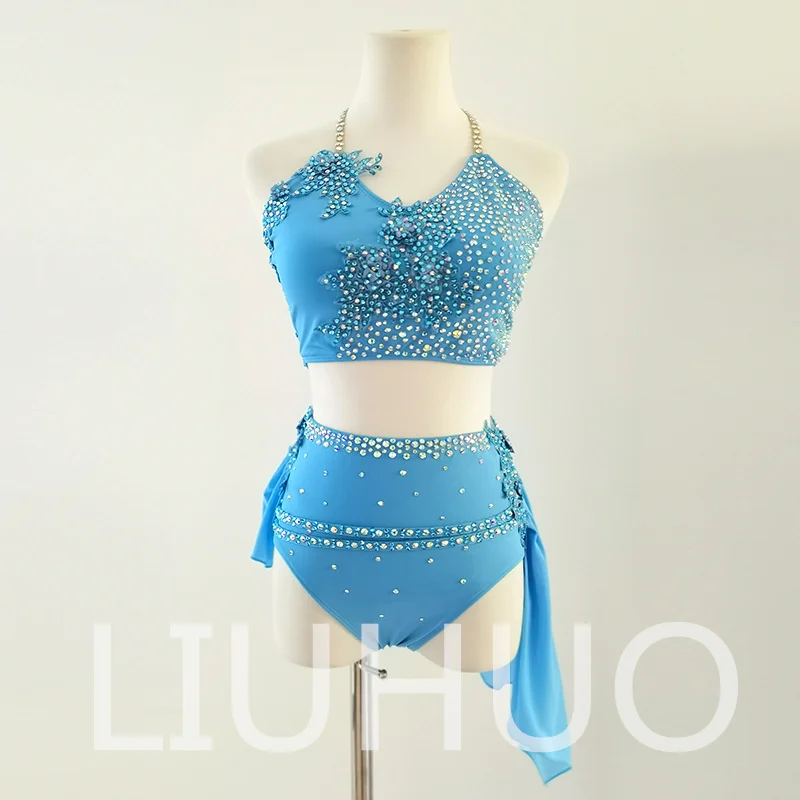 LIUHUO Лирическое танцевальное платье для выступлений Цветное платье на шесте Настроить на заводе