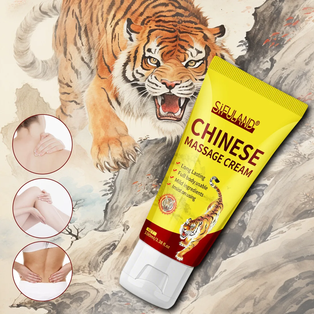 كريم تسخين بلسم النمر 100 مل - تخفيف الاحترار العميق لراحة المفاصل والعضلات