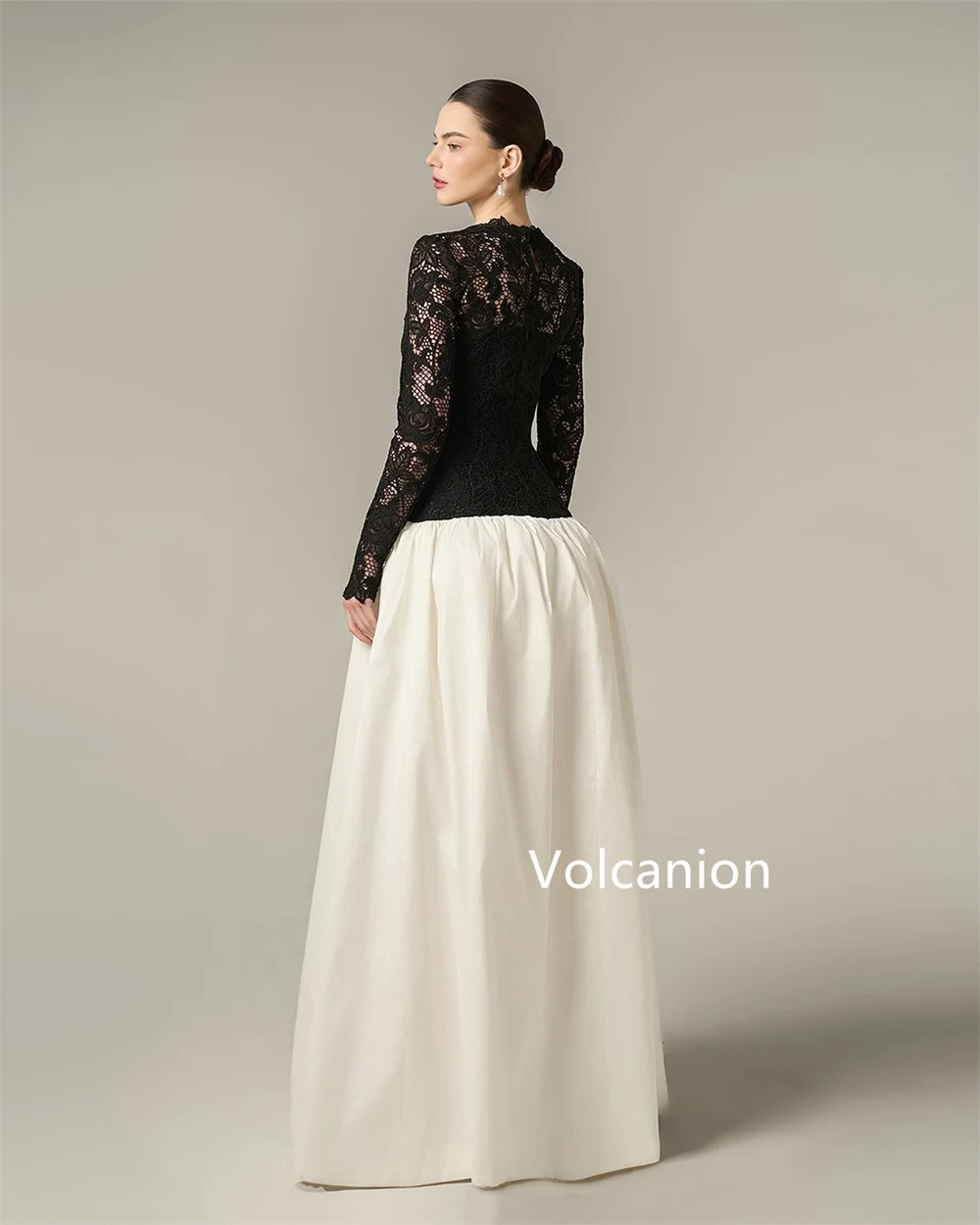 Customized Jerse Pleat A-line O-Neck Long Dresses Bespoke Occasion Party Homecoming Simple Fashion High Quality