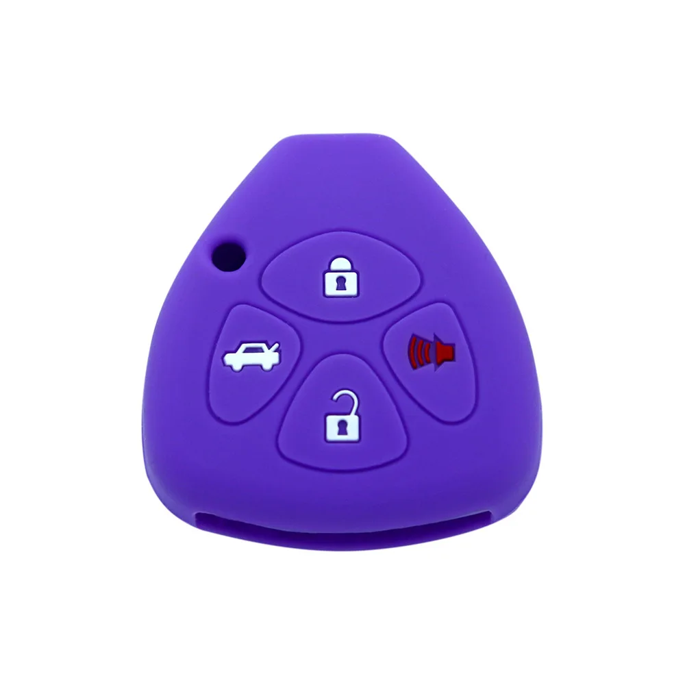 

Suitable for Toyota Prado Straight 4-button Silicone Key Cover Mark Ruiz Protective Cover Cool Road Ze Car Key Bag