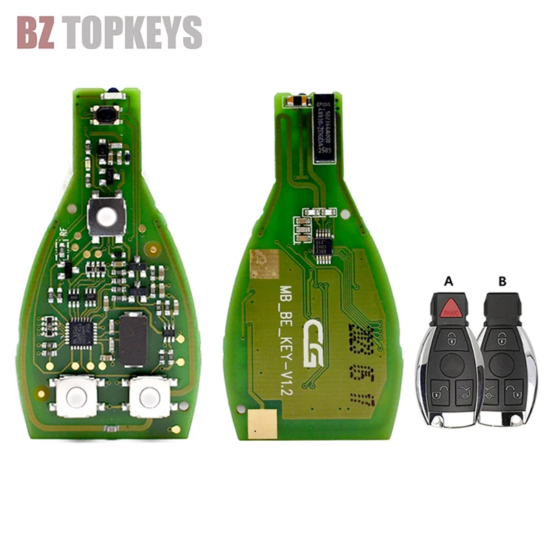 CGDI MB BE clé de voiture à distance sans intelligente 3/4 boutons 315/433Mhz FBS3 pour clé Mercedes Benz clé à puce BGA partie serrurier bricolage