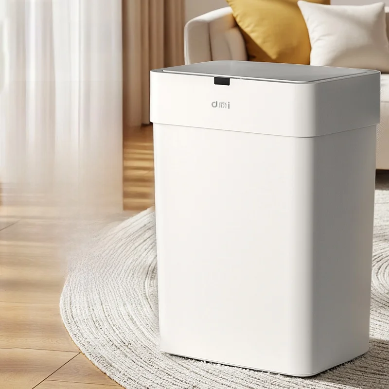

Smart Induction Tra Can with Lid for Living Room And Toilet Auatic Luxury Home Cleaning Tool Long Cylinder...