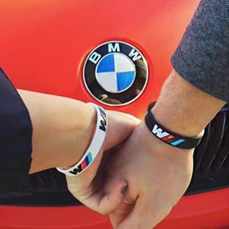 Rubber Stretch Wristbands Sports Bracelet Decoration For BMW M Power X1 X2 X3 X5 X4 X6 X7 G30 G20 G32 G11 G12 F40 F30 F20 F10