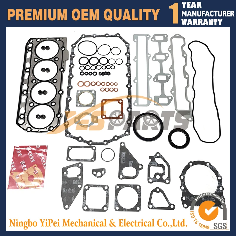 TK486V 30-274 Full Gasket Kit Compatible with Thermo King Yanmar 486V Refrigerated Truck 4TNE88 4TNE86 4D88 4D8E