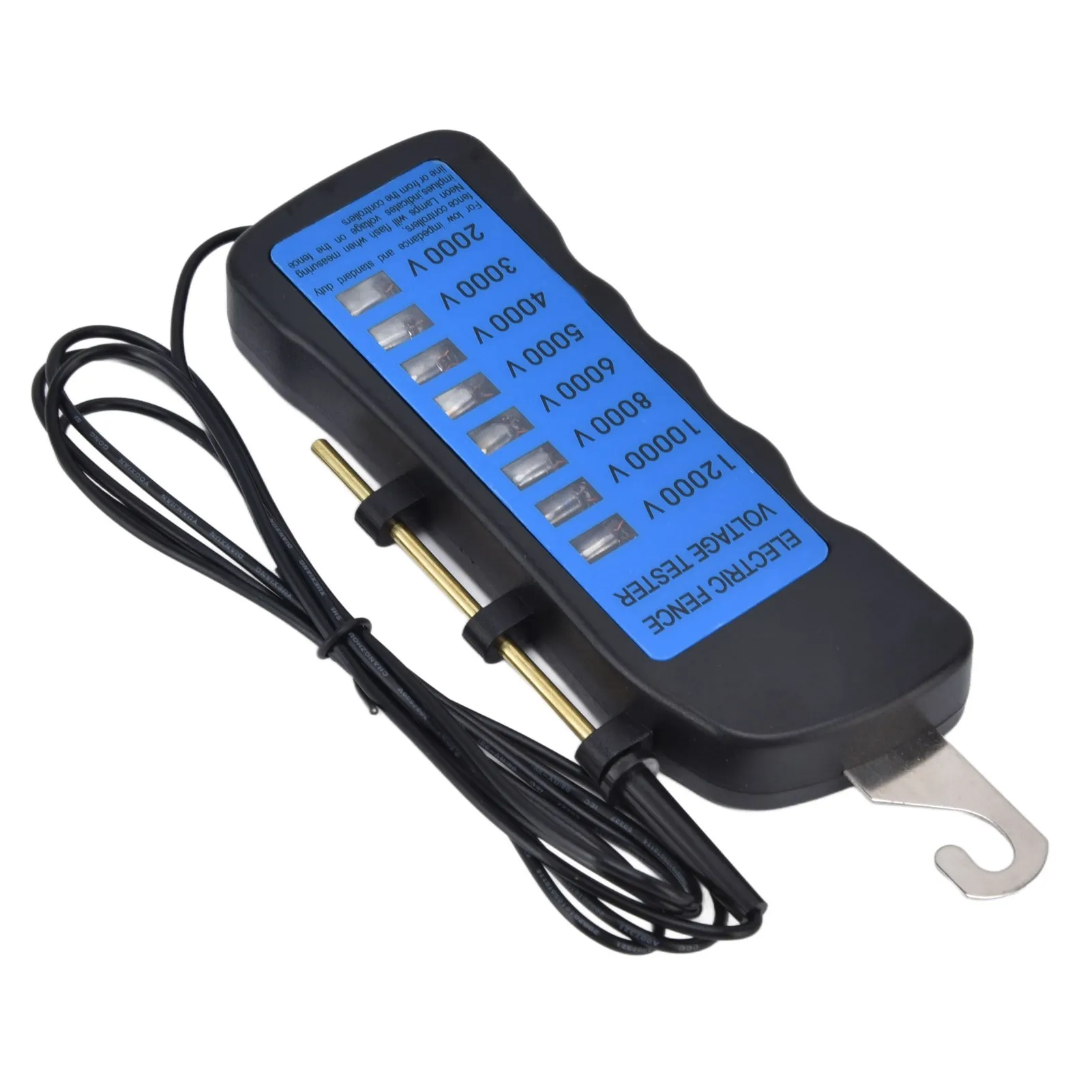 NEUER 12KV Neonzaun-Spannungsprüfer 2000 bis 12000V 8 Neon-Anzeigelampen Wasserdichter Zaunprüfer für Bauernhöfe – Detail 8