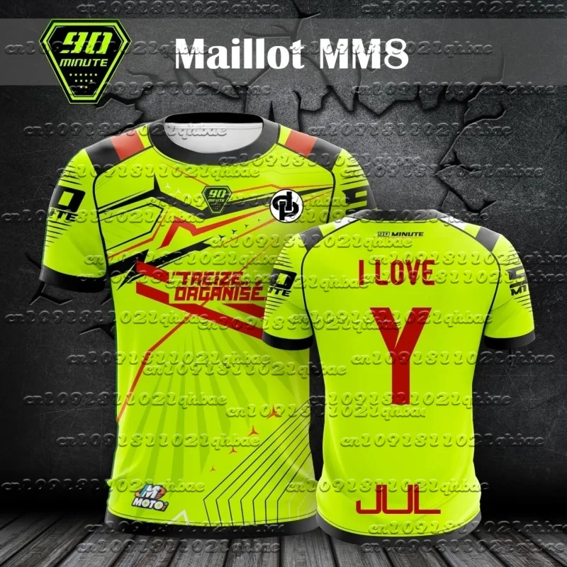 

Fashionable Mm8-90 Minute Motorcycle Short Sleeved Outdoor Cycling Round Neck Casual T-Shirt Quick Drying Breathable Large Size