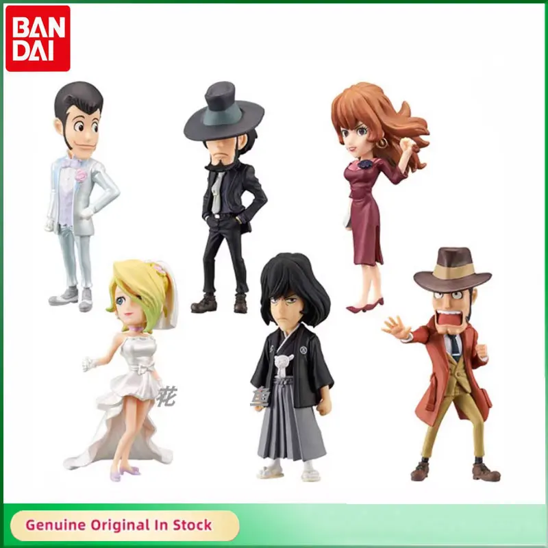 

BANDAI Original WCF Series Lupin III Mine Fujiko Ishikawa Goemon Q Version Anime Model Desktop Decoration Boys Gift