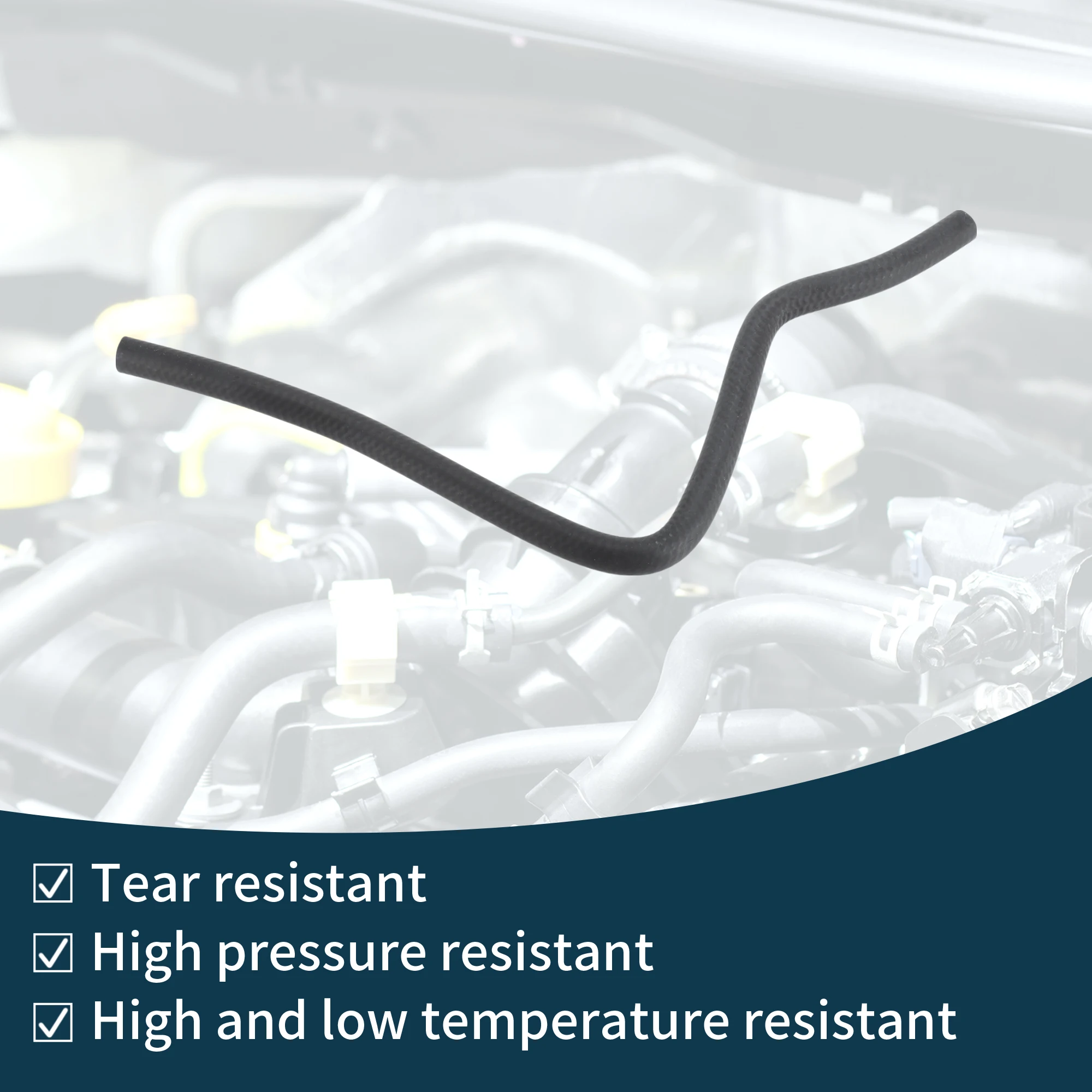 Mangueira do aquecedor da mangueira do radiador Motoforti No.13239144 para Opel Insignia A 08-17 Mangueira de refrigeração de borracha preta 1 peça