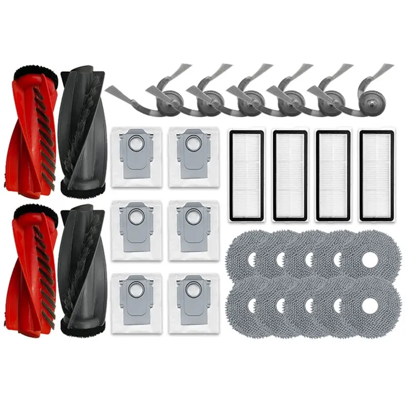 

A38T-для Roborock Qrevo 5AE/Qrevo Curv/Qrevo Curv S5X/Qrevo Curv 5A1 Сменный мешок для пыли, швабра, боковая щетка, фильтр для очистки пылесоса