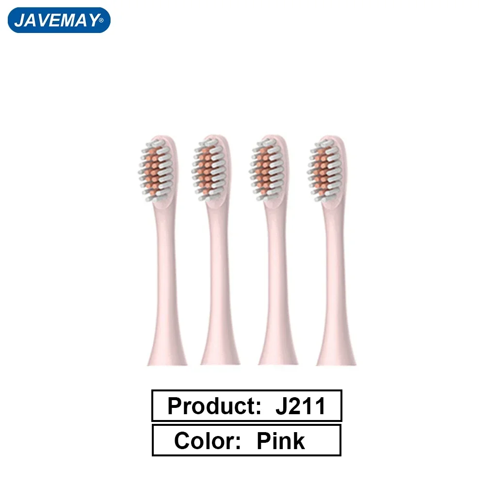 Electric Toothbrush Head Medium Soft Brush Head Sensitive Replacement Nozzle for J211BRUSHHEAD JAVEMAY J211