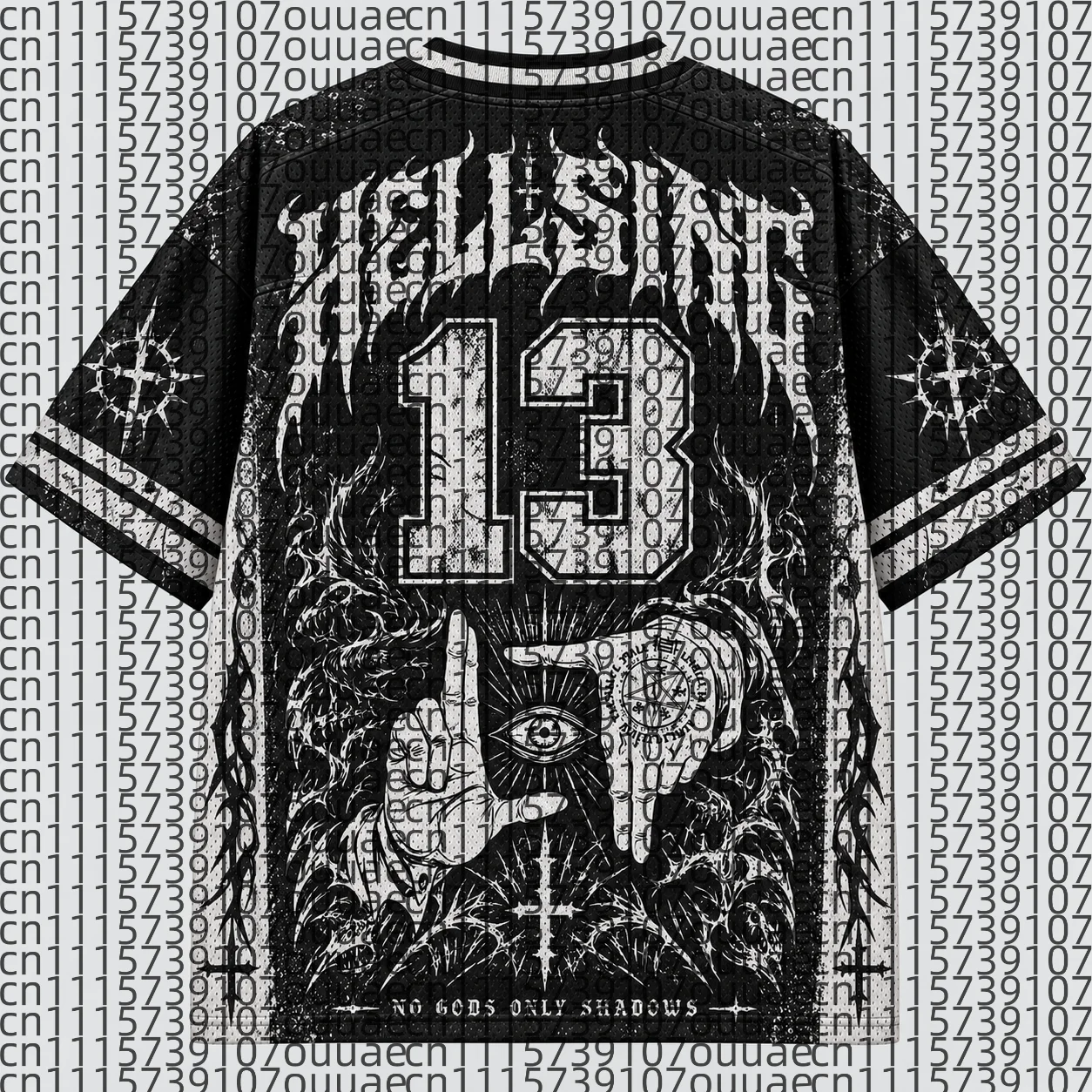2026 Popular 80s Themed Sports Fashion Short Sleeved V-neck Mesh Streetwear Retro Band Movie Game Fan Gift T-shirt
