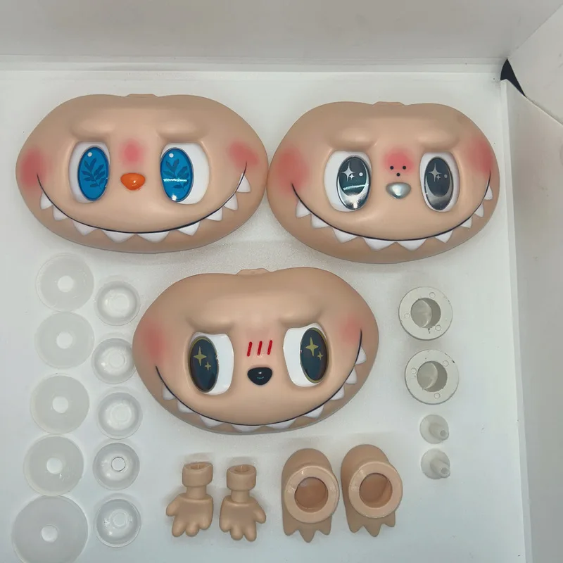 

Hot For Labubu Spot Parts Big Leader Big Angel Spring Doll Accessories Silicone Face Plush Hands And Feet Face Mold Parts