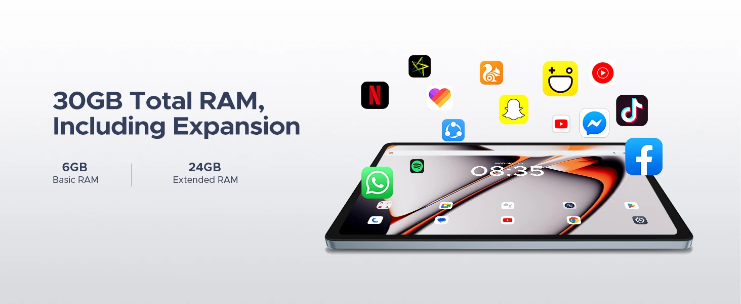 Global Version Doogee U11 Pro Android 16 Tablet 30Gb(6+24) 256Gb 11" Hd 90Hz Display 8580Mah Battery Unisoc T7200 Widevine L1