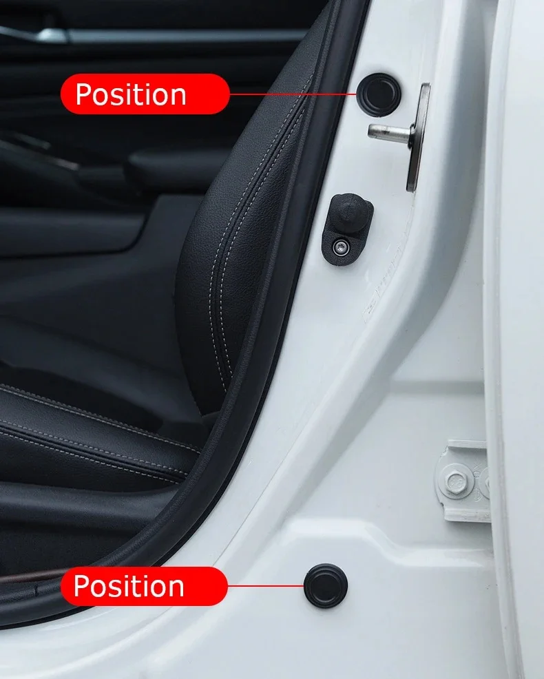 Car door shock-absorbing pad  silicone shock-absorbing pad door closing silent adhesive tape anti-collision strip