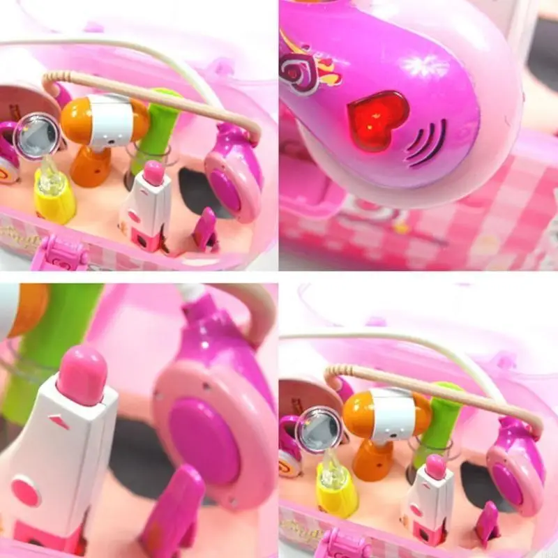 F62d 18Pieces/Pack للعب منزل ألعاب Medical Toy Playset للبنات التظاهر بلقب Dold-Play Doctor Doctor Accs