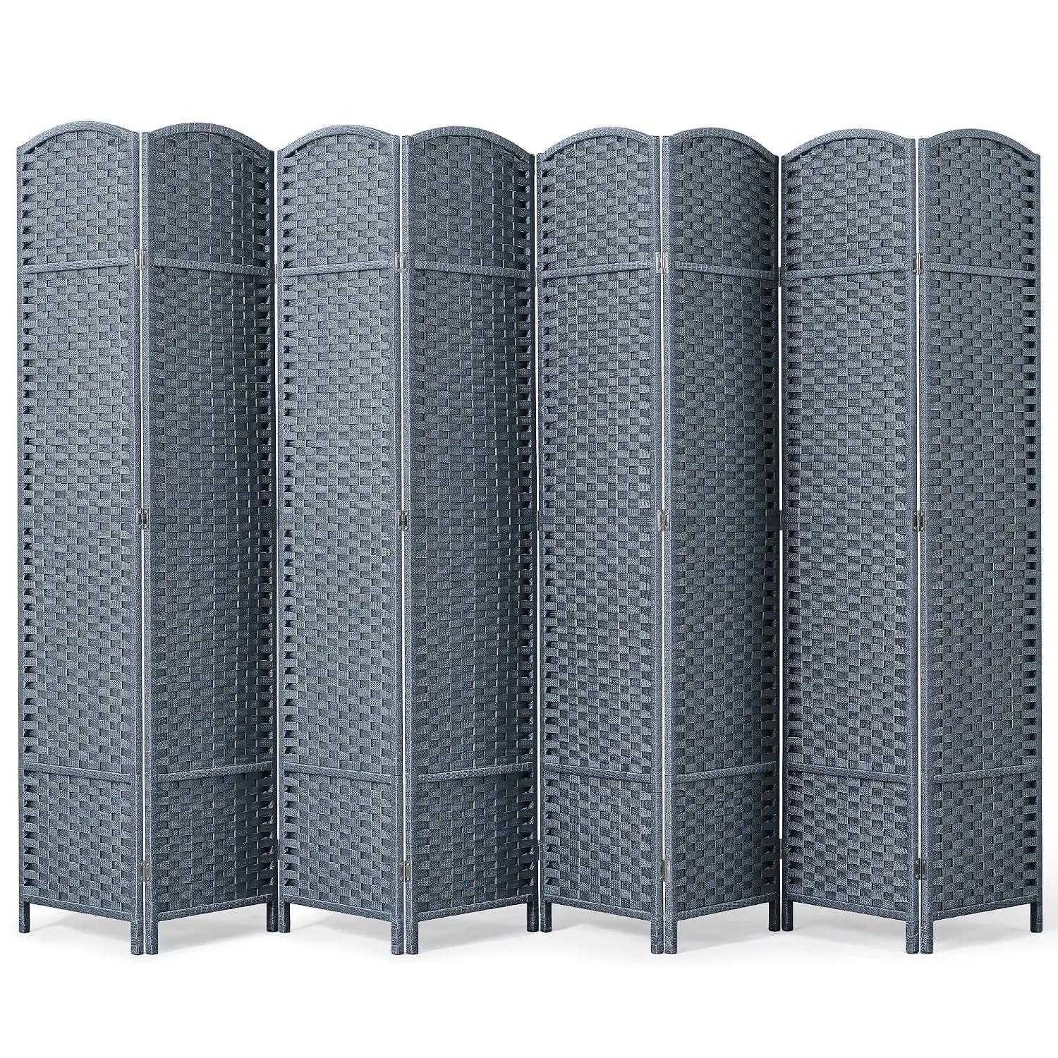 Outdoor Privacy Screen 8-Panel Folding Room Divider Space Partition