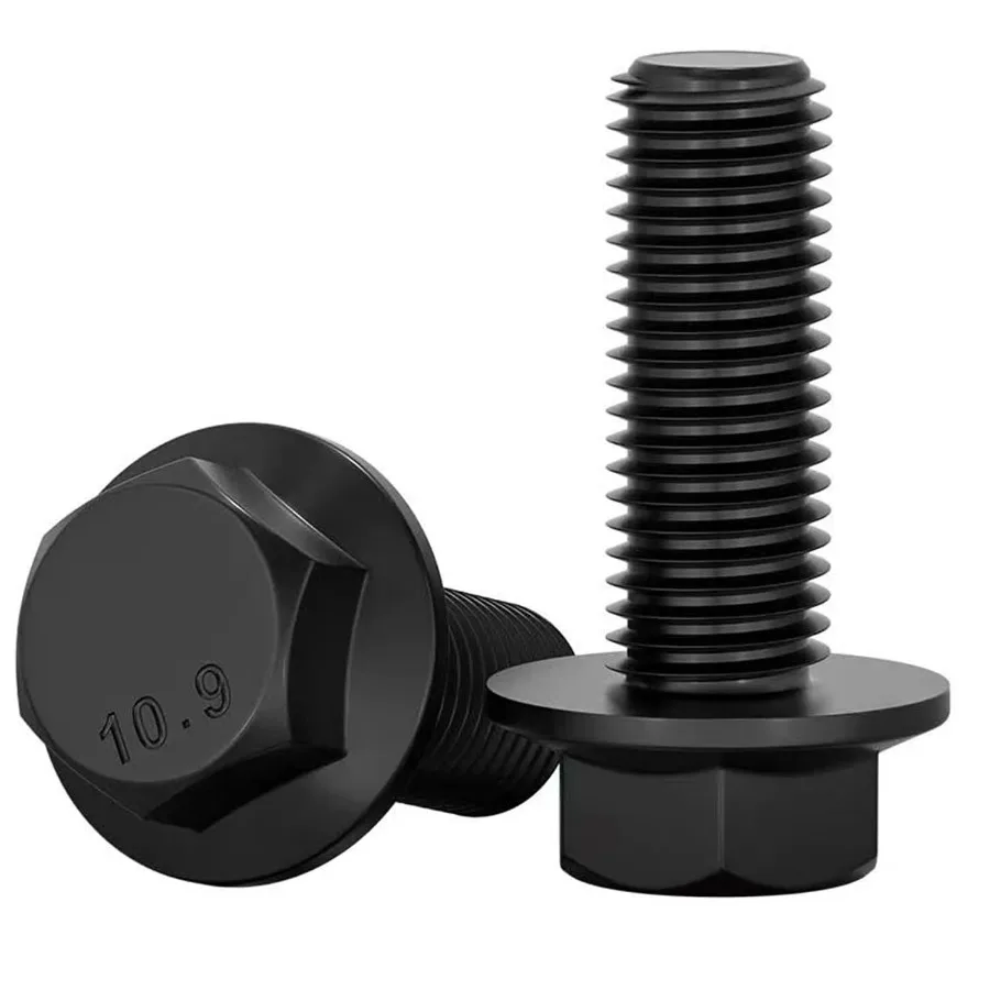 

M61.0 x 16 mm Flanged Hex Bolts Flange Hexagon Screws Full Thread Alloy Steel Zi Plated Quantity 20