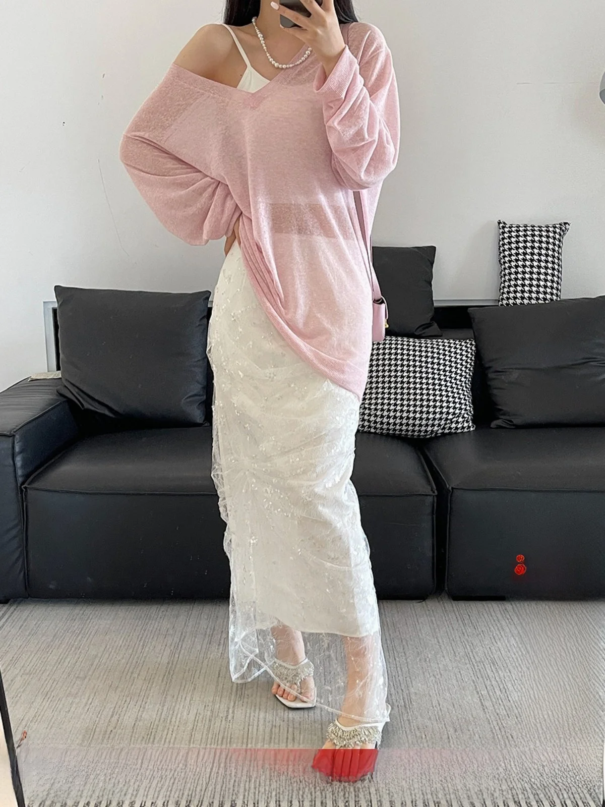 

Brand Lace Layered f Skirt Sli Folded Skirt from Buyers Store Summer Collection Polyester Fiber 00%