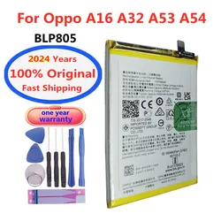 2024 Years Original BLP805 Battery For Oppo A16 A32 A53 A54 CPH2269 PDVM00 CPH2127 CPH2131 CPH2239 5000mAh Mobile Phone Battery