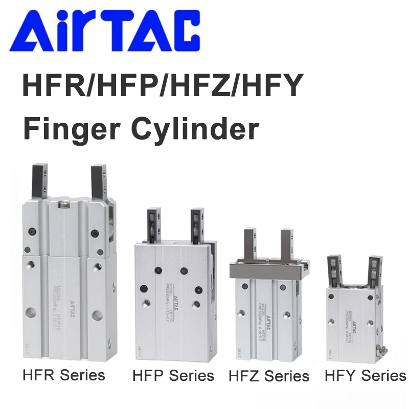 Airtac HFHZ/Y/P/R Series Cylinder Bore Size 6 10 16 20 25 32 40 Pneumatic Gripper Cylinder Finger Cylinder