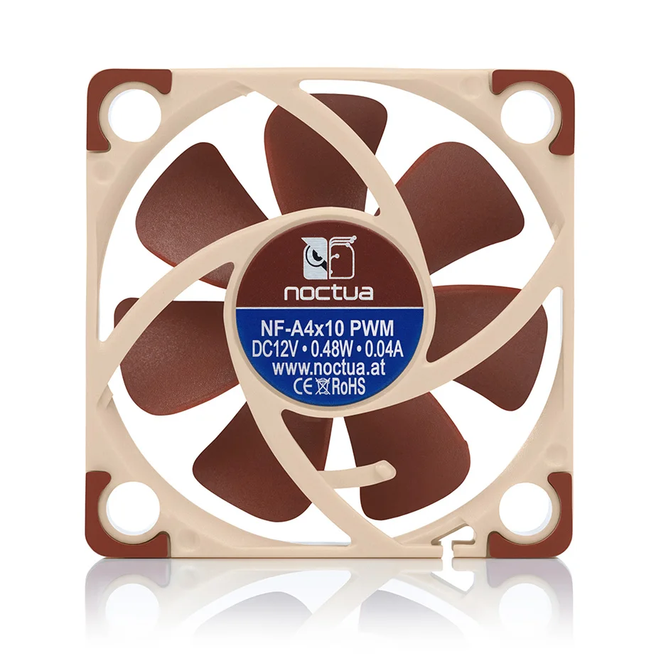 Noctua-ventilador de refrigeración NF-A4x10 PWM FLX, 40mm, 12v, 5v, 3 pines, 4 pines, radiador silencioso para carcasa de ordenador, Enfriador de CPU, reemplazo