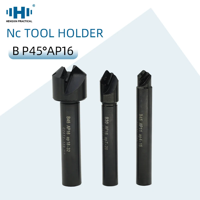 

HENGXIN Chamfering Cutter Countersink Bar Indexable Chamfer Tool B45 AP11 AP16 C16T1 C20T1 C20T2 C25T2 Spot Drilling CNC Lathe