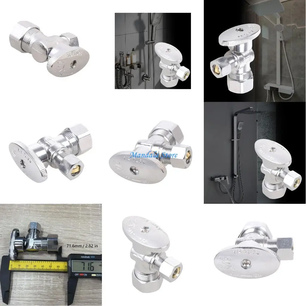 

U2JC Durability 5/8"Comps To 3/8" Copper Valves Water Supply Line Leak Proof Bath Fixture